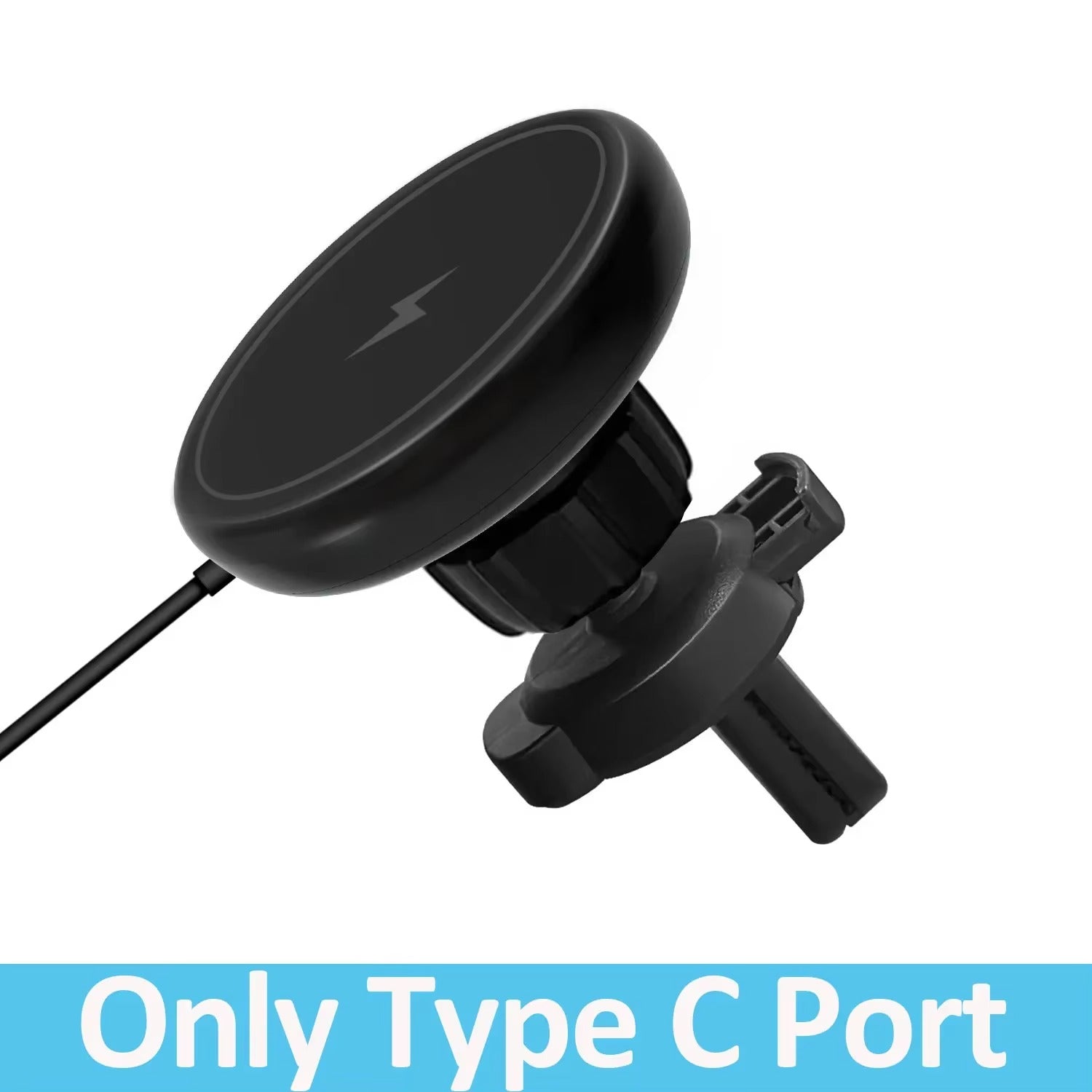 High-Speed 30W Magnetic Wireless Car Charger – Phone Holder Stand with Fast Charging, Dashboard or Vent Mount