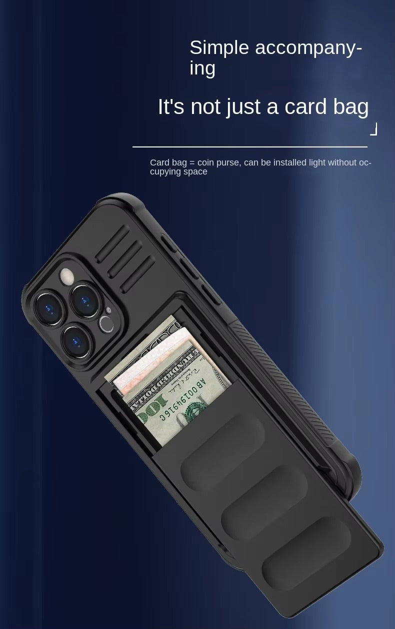 Robust Apple iPhone Case, MagSafe Compatible, Camera Lens and Screen Protection, Ultra Thin, Shockproof, Magnetic, Full All Around Protection, Slide Card Armor Cover