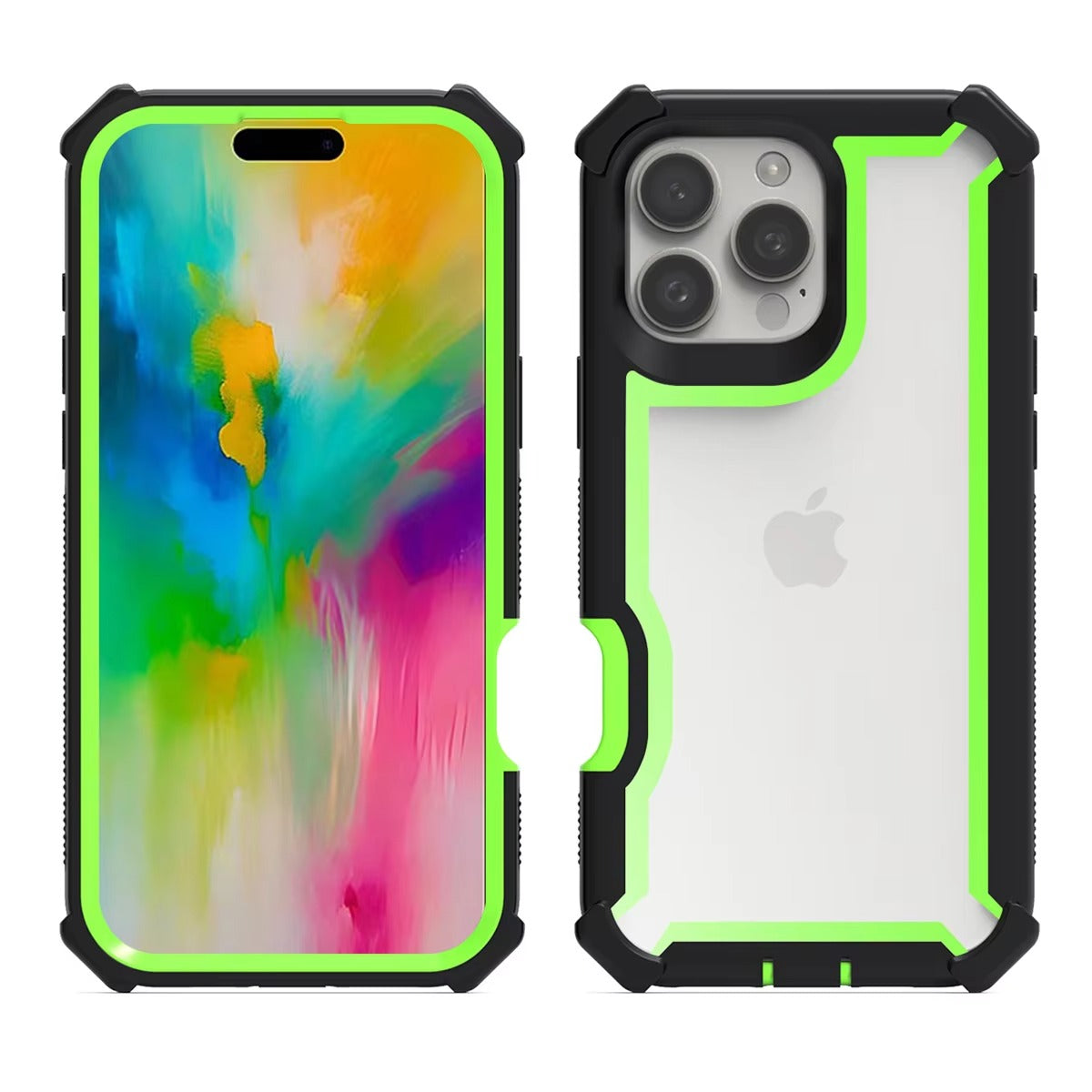 Robust Apple iPhone Case, MagSafe Compatible, Camera Lens & Screen Protection, Ultra Thin, Shockproof, Magnetic Full All Around Cover – Rugged Hybrid TPU Case with Transparent Silicone Back & Hard PC Bumper Frame