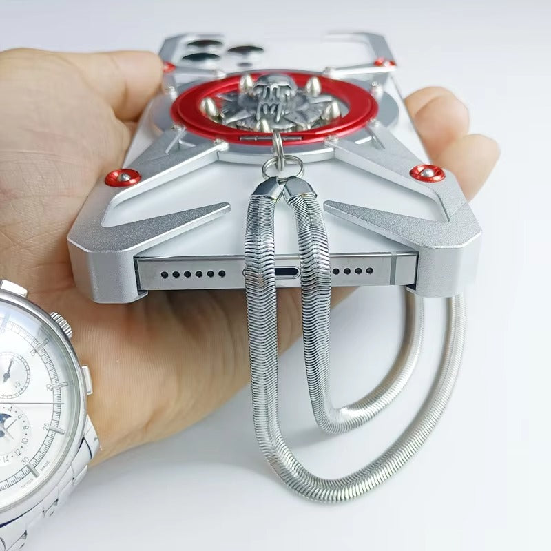 Luxury Apple iPhone Case, MagSafe Compatible, Camera Lens and Screen Protection, Ultra Thin, Shockproof, Magnetic, Full All Around Protection, Thor Metal Armor Cover