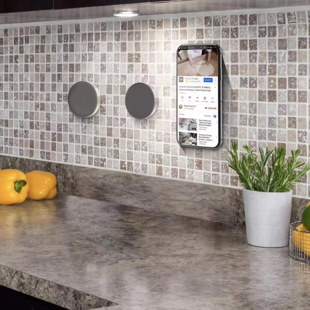 Premium, Magnetic Car Phone Holder – Mounted Stand with Strong Magnet Sticker for Apple iPhone and Other Apple Devices