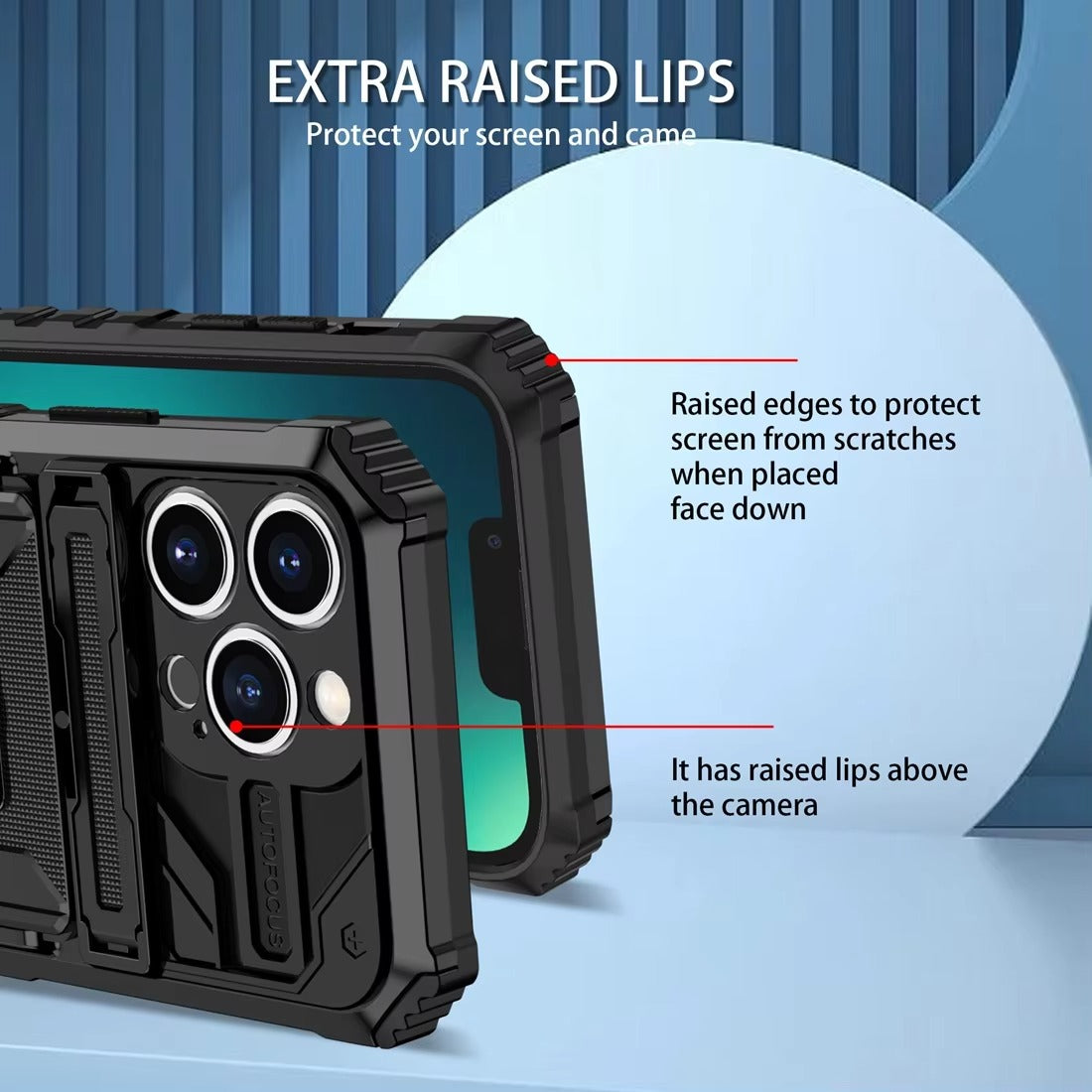 Robust Apple iPhone Case, MagSafe Compatible, Camera Lens & Screen Protection, Ultra Thin, Shockproof, Magnetic Full All Around Cover – Heavy Duty Tough Armor Case with Kickstand & Belt Clip for Rugged Use