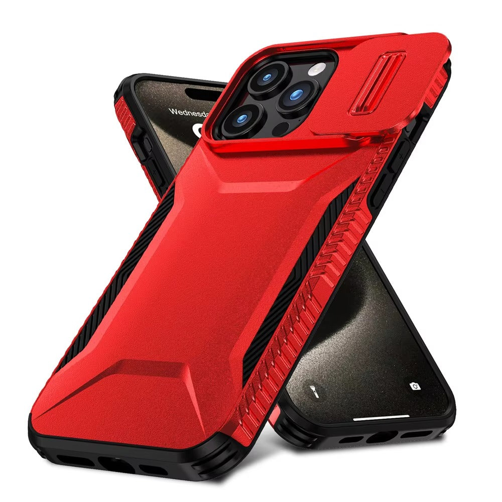 Robust Apple iPhone Case MagSafe Compatible, Camera Lens & Screen Protection, Cover with Slide Lens Armor Shell