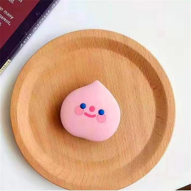 Cute Cartoon Mouse Phone Ring Holder – Rotatable Silicone Finger Grip Stand for Smartphones, Foldable Socket Kickstand, Universal Lazy Bracket Mount