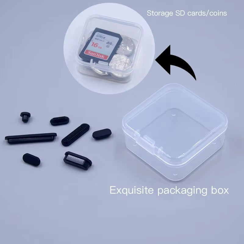 High-Quality Silicone Dust Plug Set for MacBook Pro – Anti-Dust Stopper Cover for 14, 16 Inch Laptops, M3, M4 Chip Compatible, Port Protection Accessories