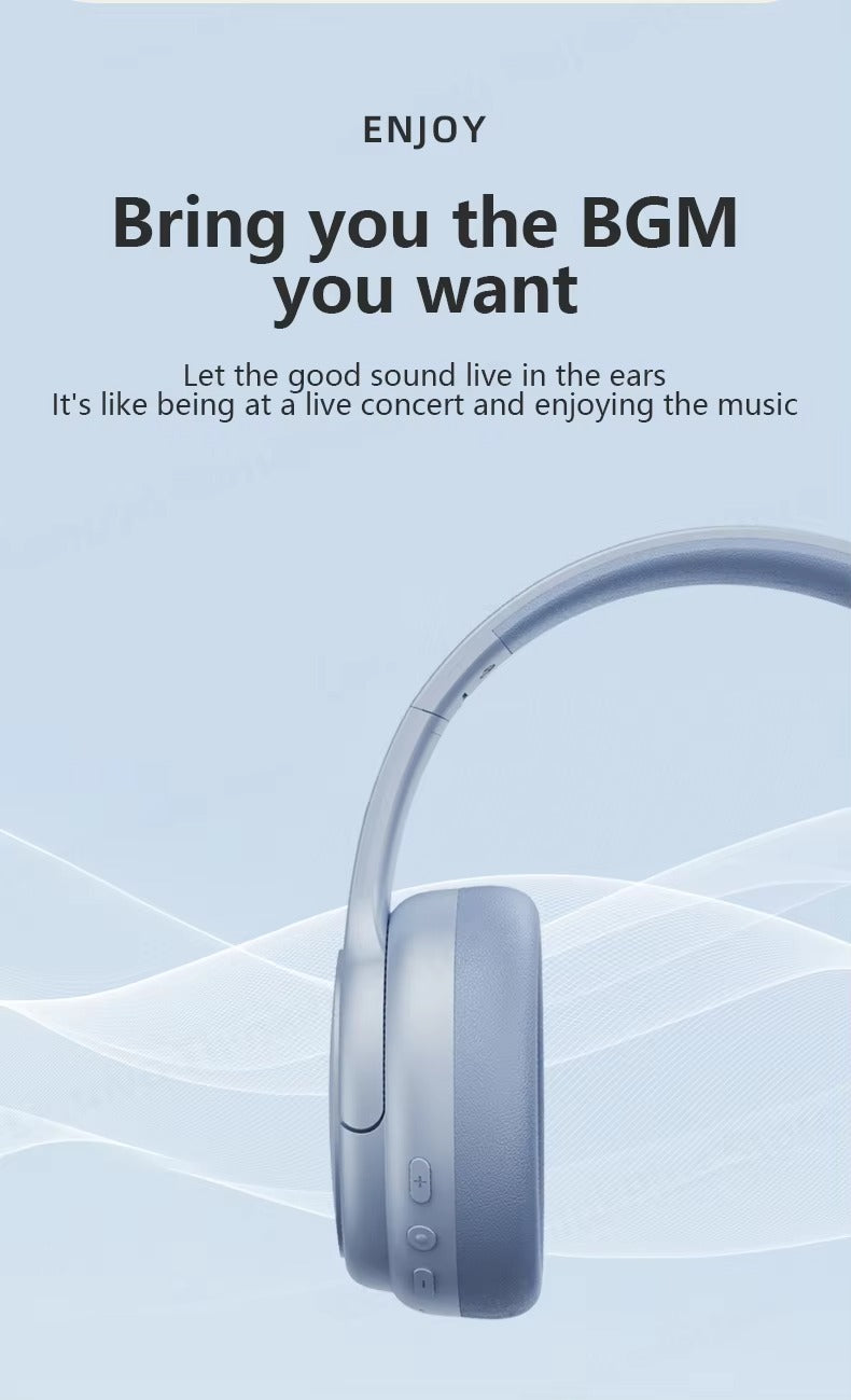 High Quality Wireless Gaming Headphones for iPhone – Bluetooth 5.3 Dual Mode Headset with Mic, Foldable Over-Ear Design