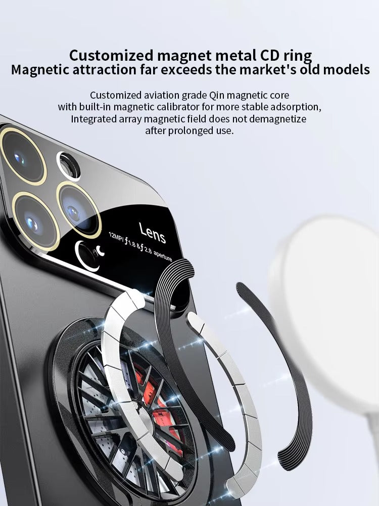 Luxury Leather Apple iPhone Case, MagSafe Compatible, Ultra Thin Magnetic Shockproof Full Protection