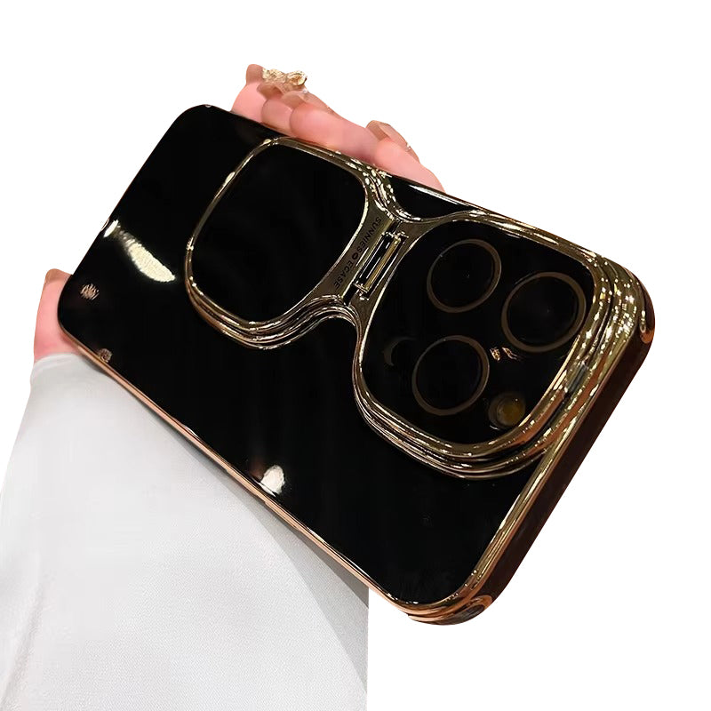 Premium Apple iPhone Case, MagSafe Compatible, Camera Lens and Screen Protection, Ultra Thin, Shockproof, Magnetic, Full All Around Protection, Fold Lens Stand Holder Cover