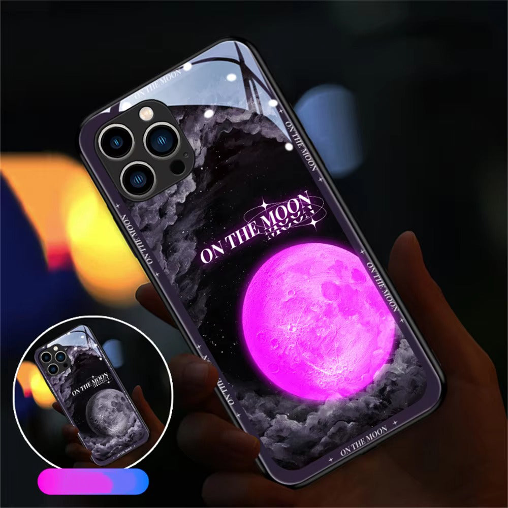 Premium Apple iPhone Case, MagSafe Compatible, Camera Lens and Screen Protection, Ultra Thin, Shockproof, Magnetic, Full All Around Protection, Heart LED Light Cover