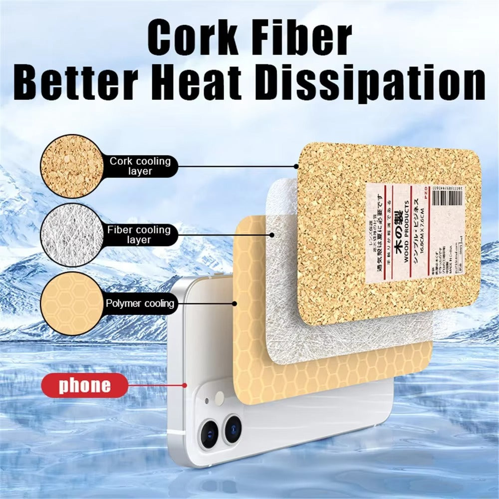 Luxury Apple iPhone Case, MagSafe Compatible, Camera Lens and Screen Protection, Ultra Thin, Shockproof, Magnetic, Full All Around Protection, Cork Wood Soft Cover