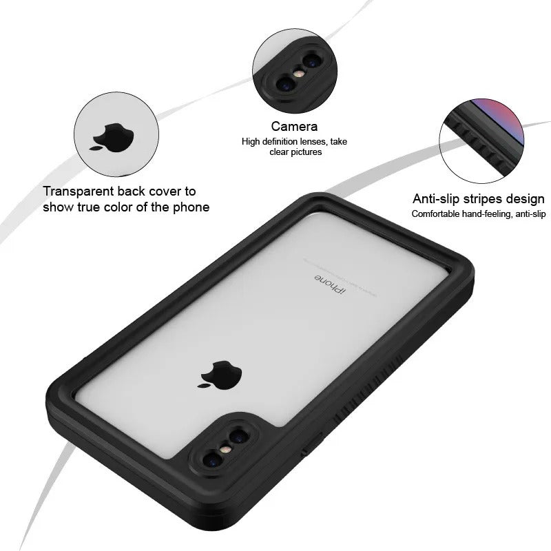 Premium Waterproof Apple iPhone Case, MagSafe Compatible, Ultra Thin Magnetic Shockproof Full Protection Cover with IP68 Seal for Diving, Swimming, and Underwater Use