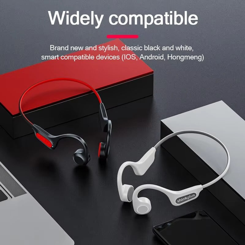 Premium Bone Conduction Wireless Headphones – Open-Ear Bluetooth Sport Headset with TWS Technology, and iPhone Use