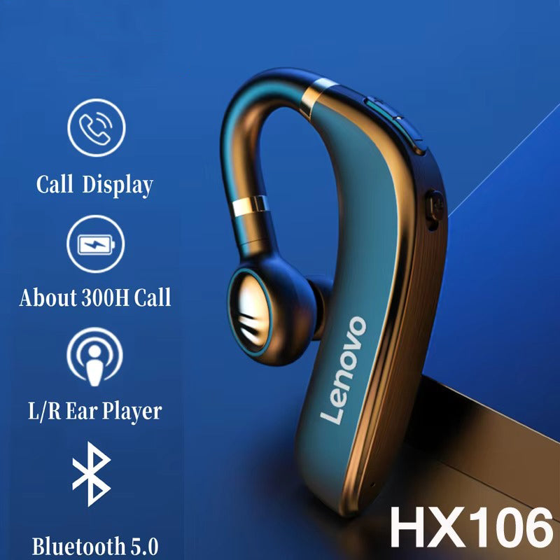 High Quality Wireless Bluetooth Headset with Mic – Over-Ear Hook Design, 40H Battery Life, Meetings, and iPhone Use