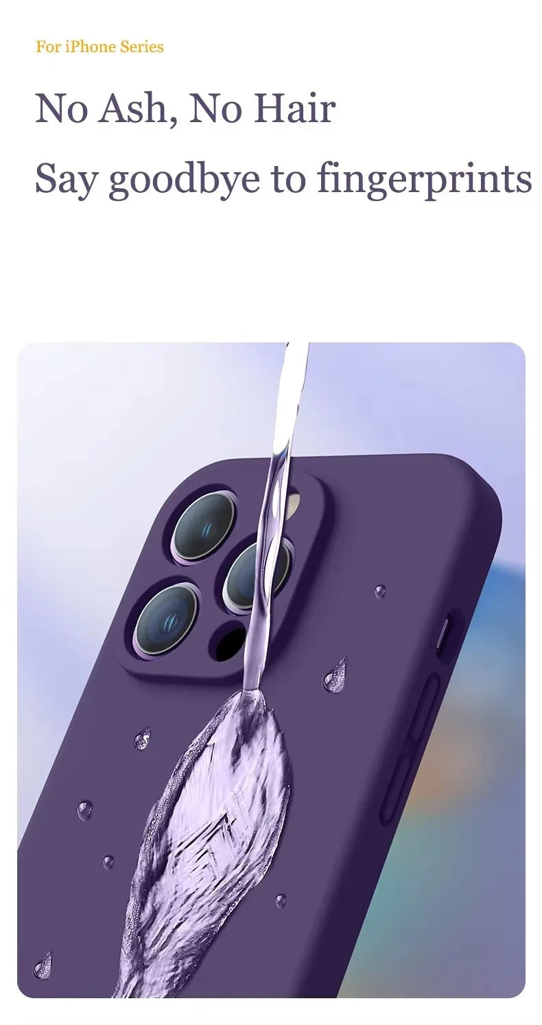 High Quality Apple iPhone Case, MagSafe Compatible, Camera Lens & Screen Protection, Ultra Thin, Shockproof, Magnetic Full All Around Cover – Soft Silicone Solid Color Case with Antiskid Grip & Protective Finish