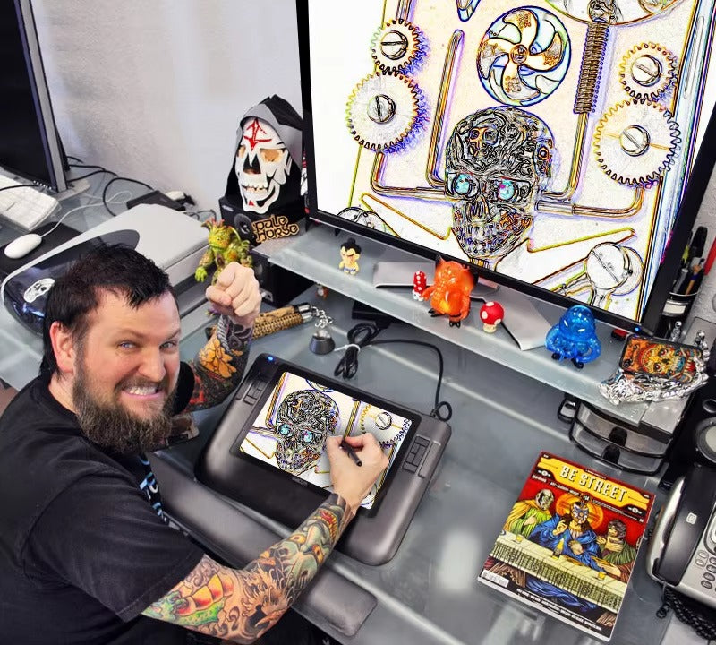 Robust Apple iPhone Case, MagSafe Compatible, Camera Lens and Screen Protection, Ultra Thin, Shockproof, Magnetic, Full All Around Protection, Gear Compass Skull Cover