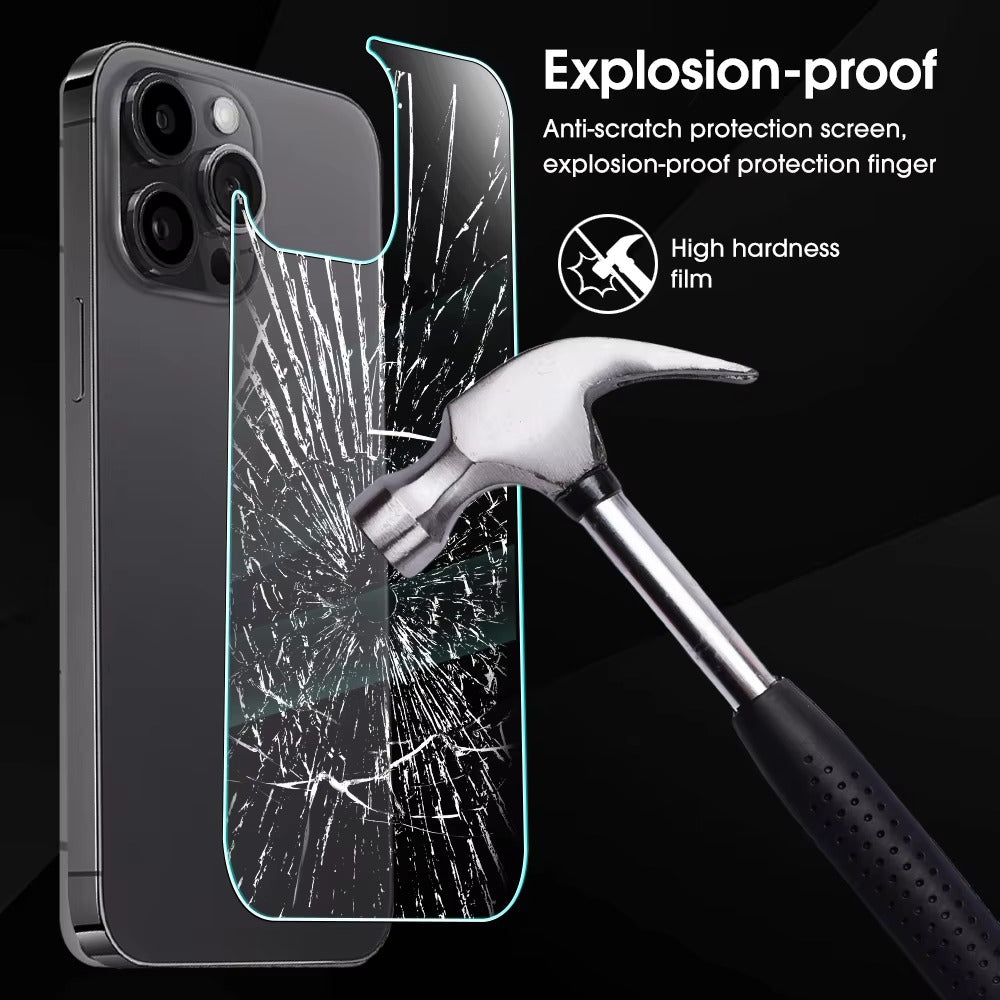 High Quality Rear Tempered Glass Screen Protector – 1/3PCS Back Film Cover for Mobile Phones, Compatible with iPhone Plus