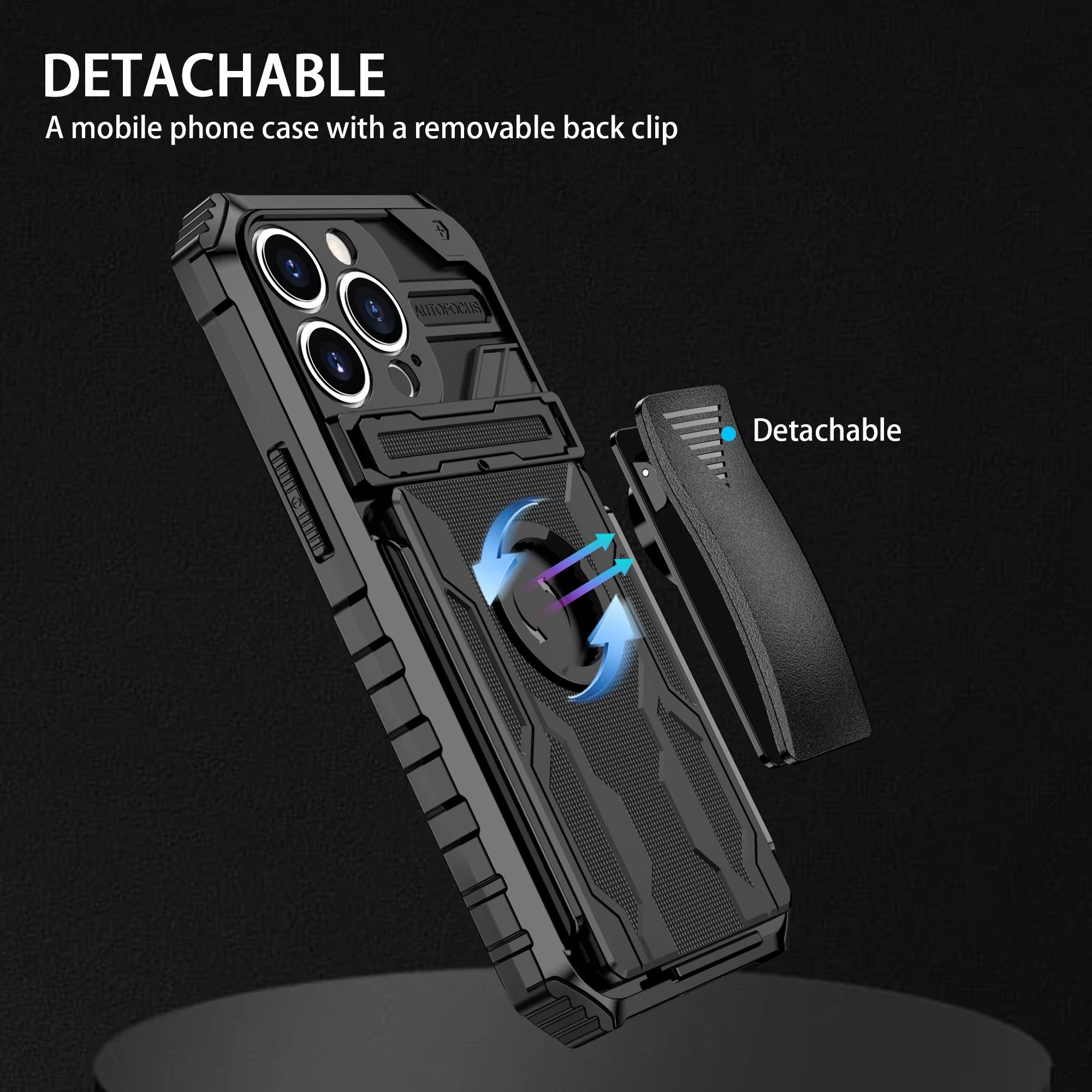 Robust Apple iPhone Case, MagSafe Compatible, Camera Lens & Screen Protection, Ultra Thin, Shockproof, Magnetic Full All Around Cover – Heavy Duty Armor Case with Kickstand, Holster & Belt Clip Attachment