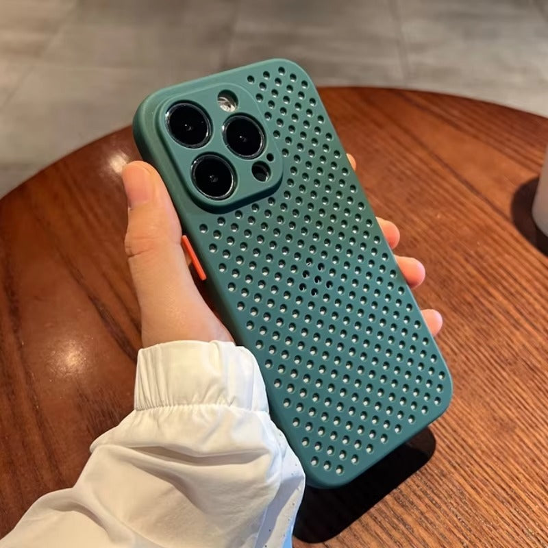 Luxury Apple iPhone Case, MagSafe Compatible, Camera Lens & Screen Protection, Ultra Thin, Shockproof, Magnetic Full All Around Cover – Hollow Soft Case with Heat Dissipation Design & Plain Color Ultra Thin Finish