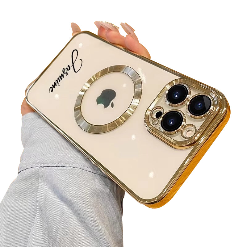 Luxury Apple iPhone Case, MagSafe Compatible, Camera Lens and Screen Protection, Ultra Thin, Shockproof, Magnetic, Full All