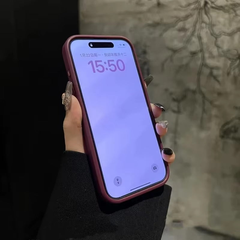 Luxury Apple iPhone Case MagSafe Compatible, Camera Lens & Screen Protection, Cover with Transparent Kickstand Bumper