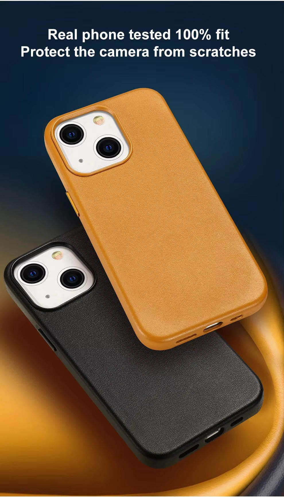 Premium Genuine Leather iPhone Case – 360° Full Protection, Luxury Armor Shell, Stylish & Durable Back Cover Case for iPhone