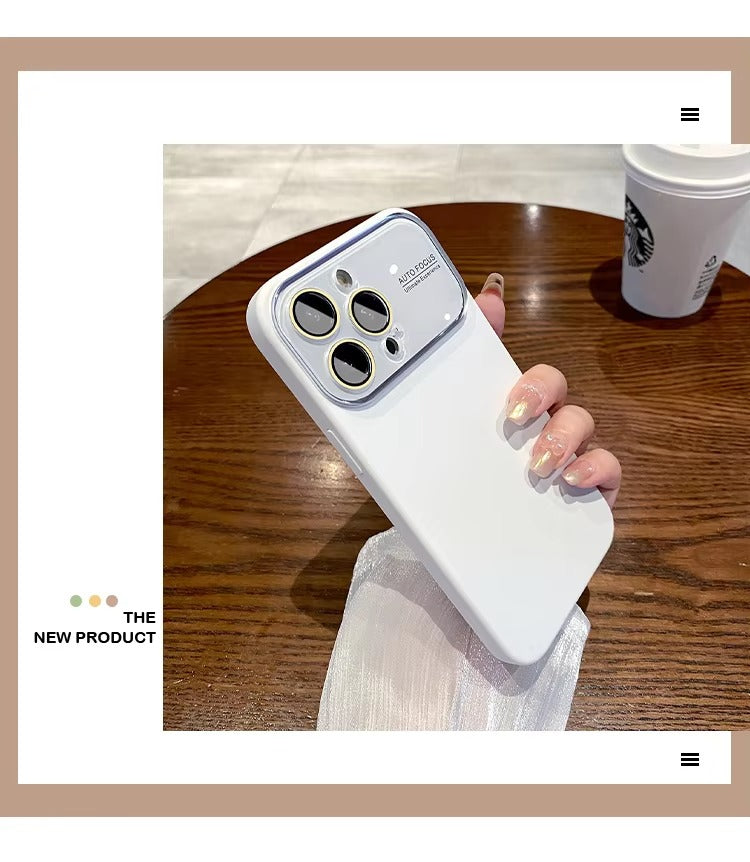 Luxury Apple iPhone Case MagSafe Compatible, Camera Lens & Screen Protection Cover with Silicone Matte Soft Finish