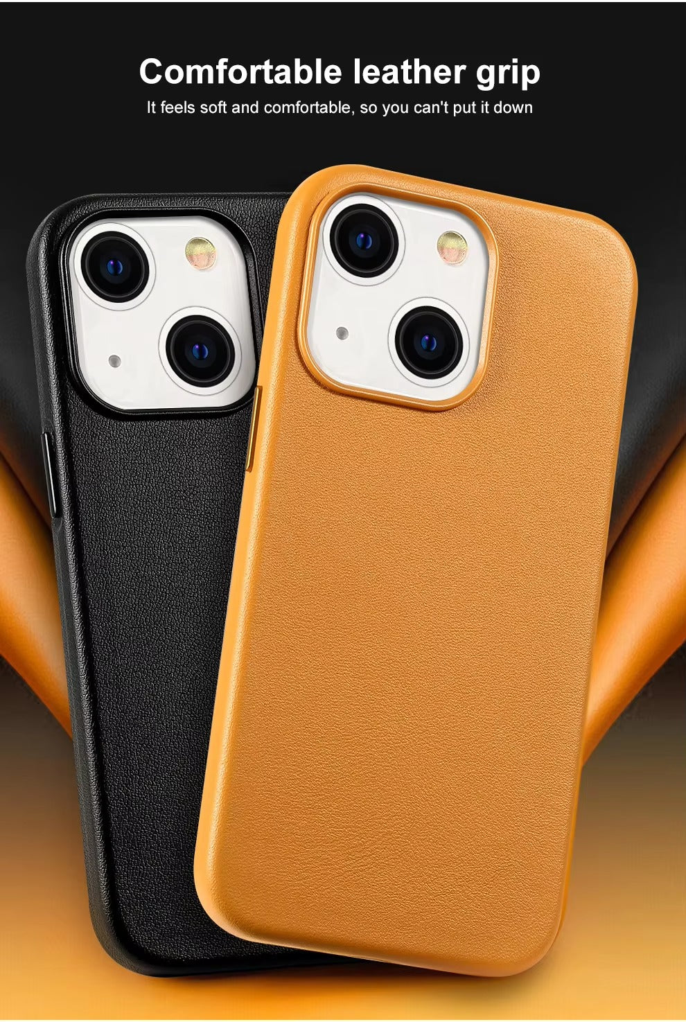 Premium Genuine Leather iPhone Case – 360° Full Protection, Luxury Armor Shell, Stylish & Durable Back Cover Case for iPhone