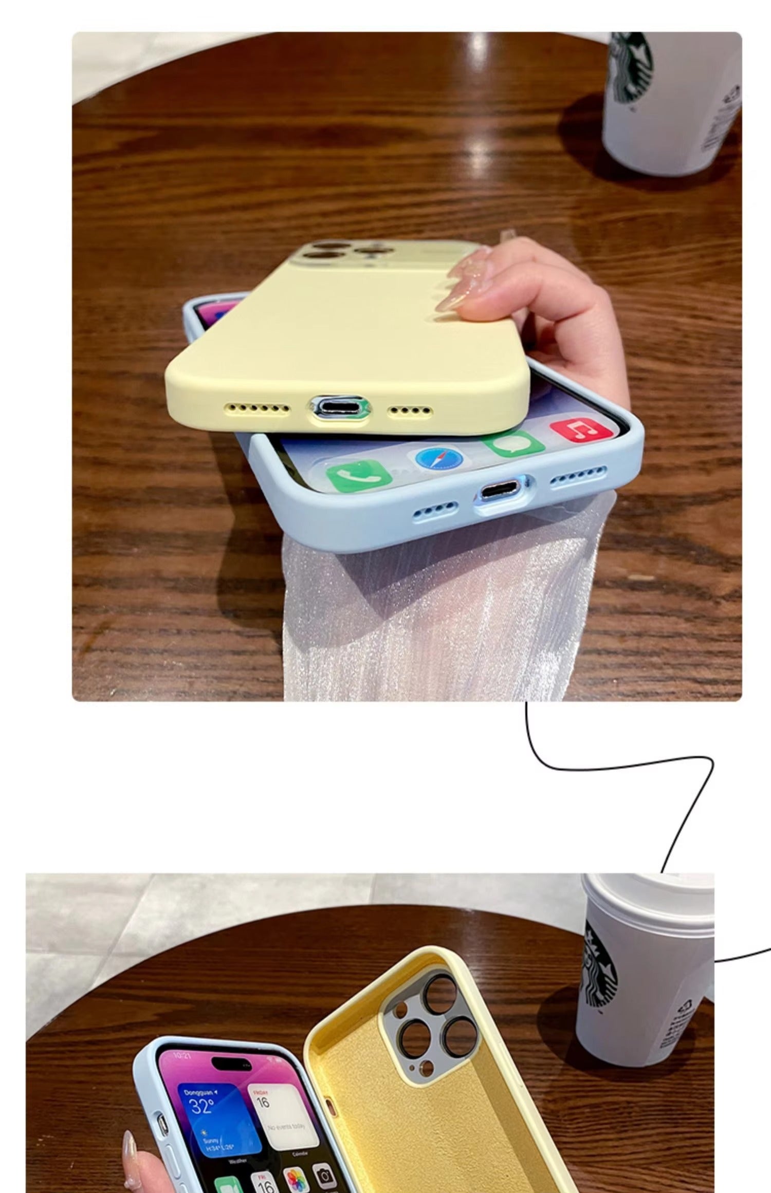 Luxury Apple iPhone Case MagSafe Compatible, Camera Lens & Screen Protection Cover with Silicone Matte Soft Finish