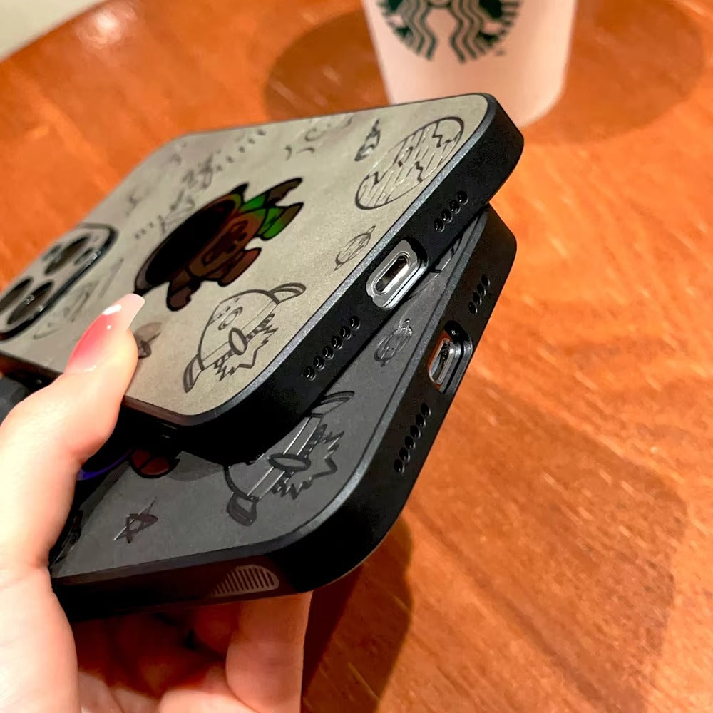 Premium Gradient Laser Astronaut iPhone Case – Faux Leather, Full Back Protection, Stylish & Durable Cover | Case for iPhone