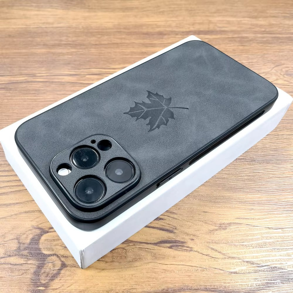 Premium Leather Retro iPhone Case – Comfortable Grip, Full Cover Protection, Stylish & Durable Design | Case for iPhone