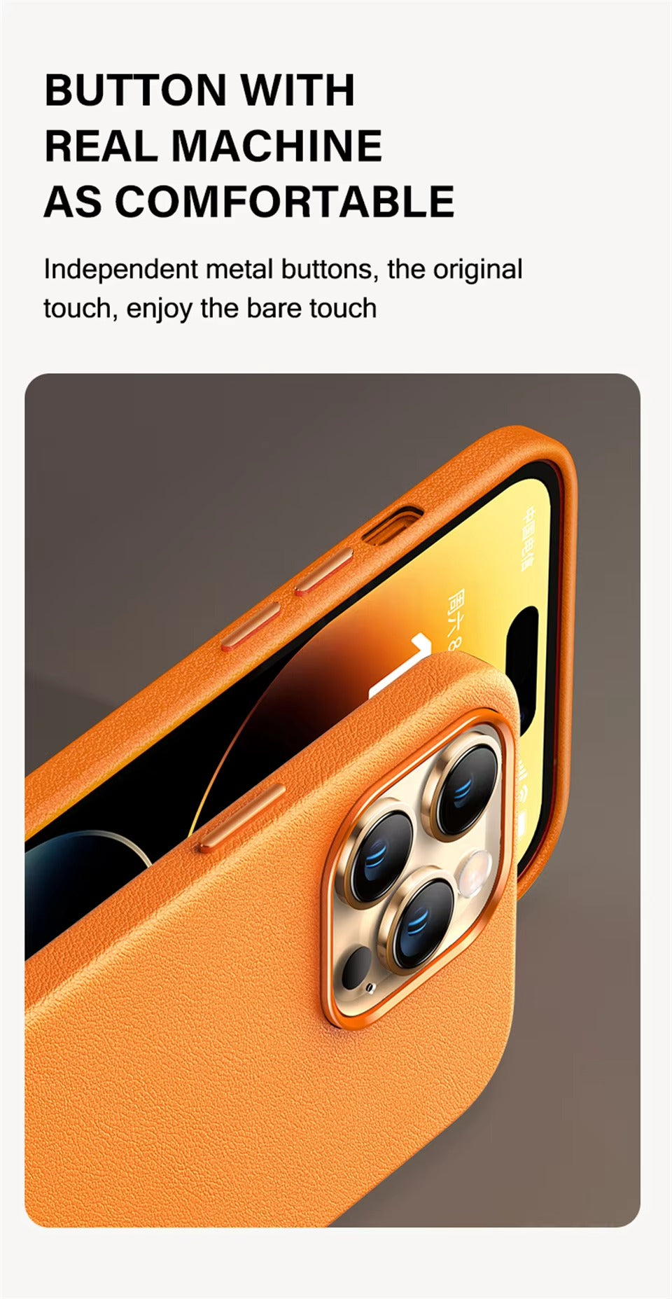 Premium Genuine Leather iPhone Case – 360° Full Protection, Luxury Armor Shell, Stylish & Durable Back Cover Case for iPhone