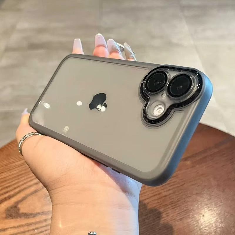 Luxury Apple iPhone Case MagSafe Compatible, Camera Lens & Screen Protection, Cover with Matte Clear Hard PC Shell