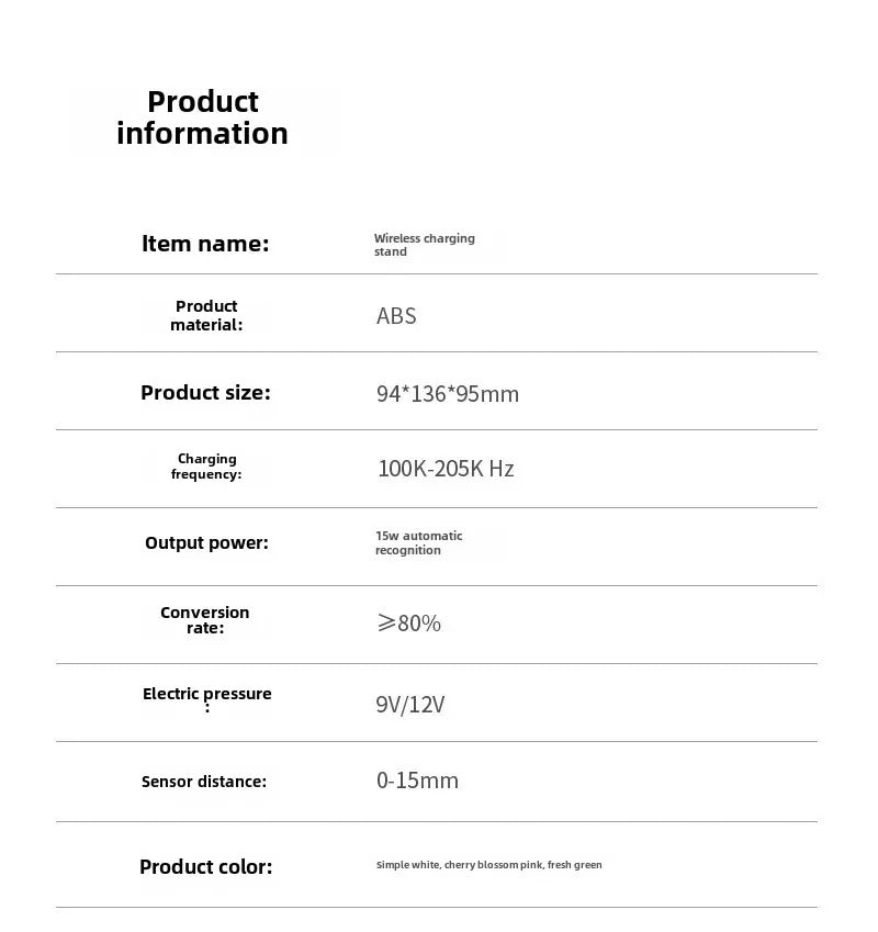 Premium Universal Wireless Charging Stand – 15W Fast Charger Dock with Cooling Hole Design, Phone Holder Function and Aromatherapy Feature for iPhone & Samsung