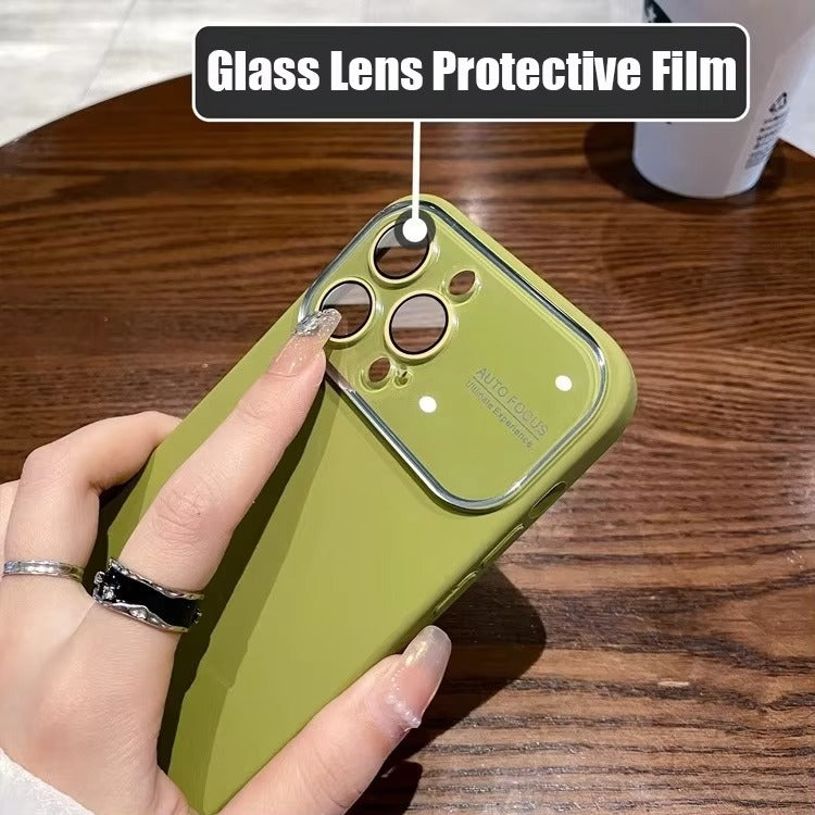 Luxury Apple iPhone Case MagSafe Compatible, Camera Lens & Screen Protection Cover with Silicone Matte Soft Finish