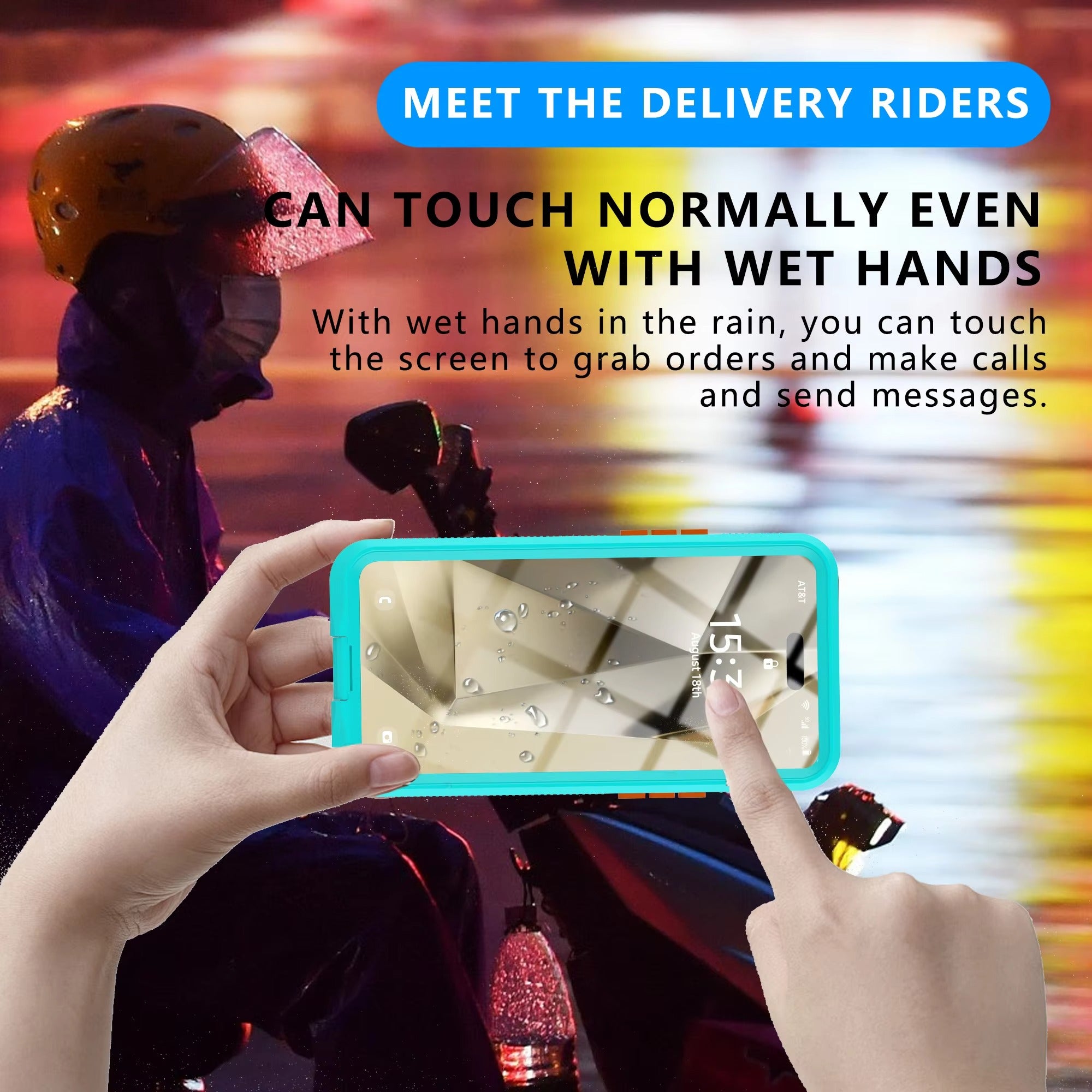 Premium Apple iPhone Case MagSafe Compatible, Camera Lens & Screen Protection, Cover with IP68 5m Waterproof Diving Shell