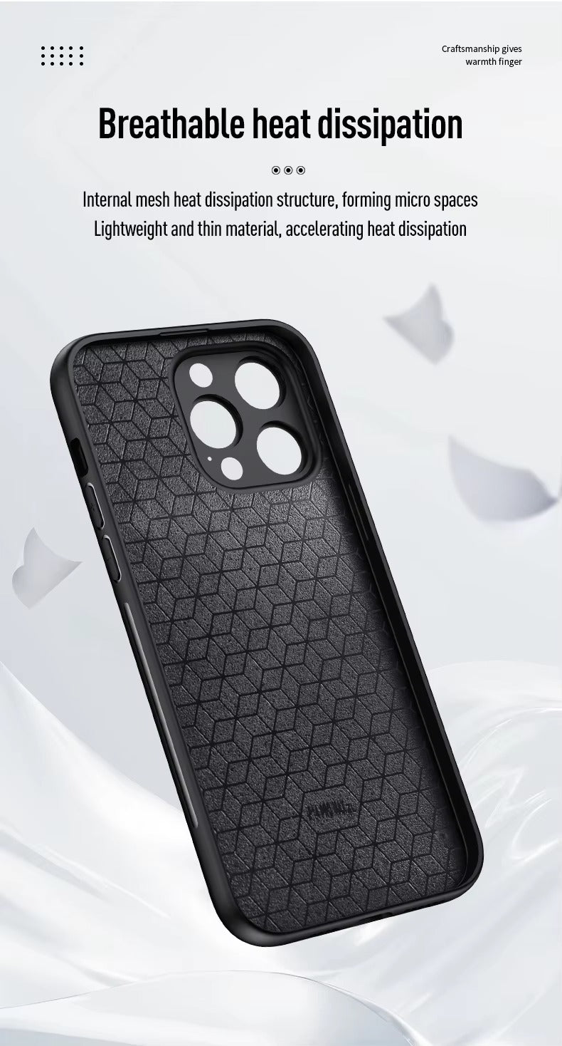 Luxury Cloth Leather Texture iPhone Case – Deer Head Pattern, Shockproof, Stylish Design for Daily Use | Case for iPhone