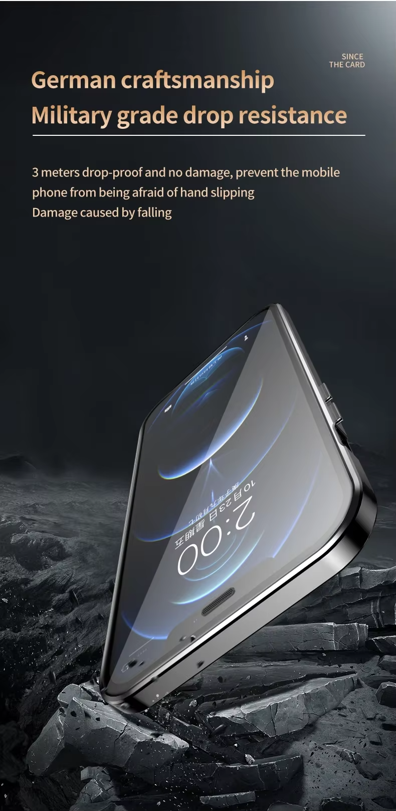 Premium Apple iPhone Case MagSafe Compatible, Magnetic Full All Around Protection Cover with 360 Metal Glass Alloy Shield