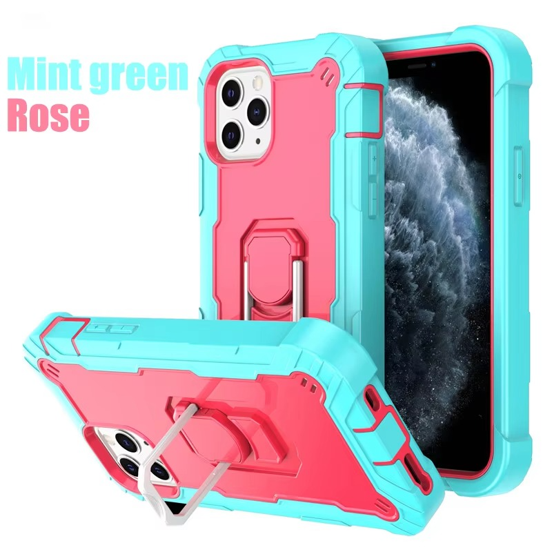 Robust Apple iPhone Case, MagSafe Compatible, Camera Lens and Screen Protection, Ultra Thin, Shockproof, Magnetic, Full All Around Protection, 360 Armor Kickstand Cover