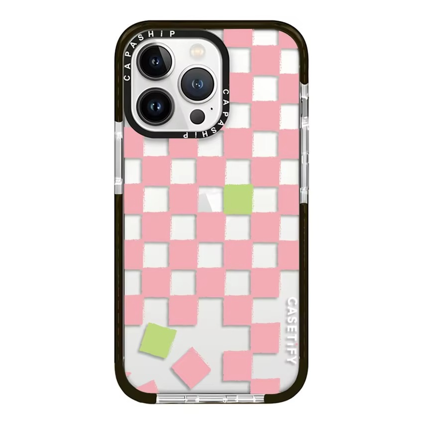 Premium Apple iPhone Case, MagSafe Compatible, Camera Lens and Screen Protection, Ultra Thin, Shockproof, Magnetic, Full All Around Protection, Chessboard Floral Soft Cover