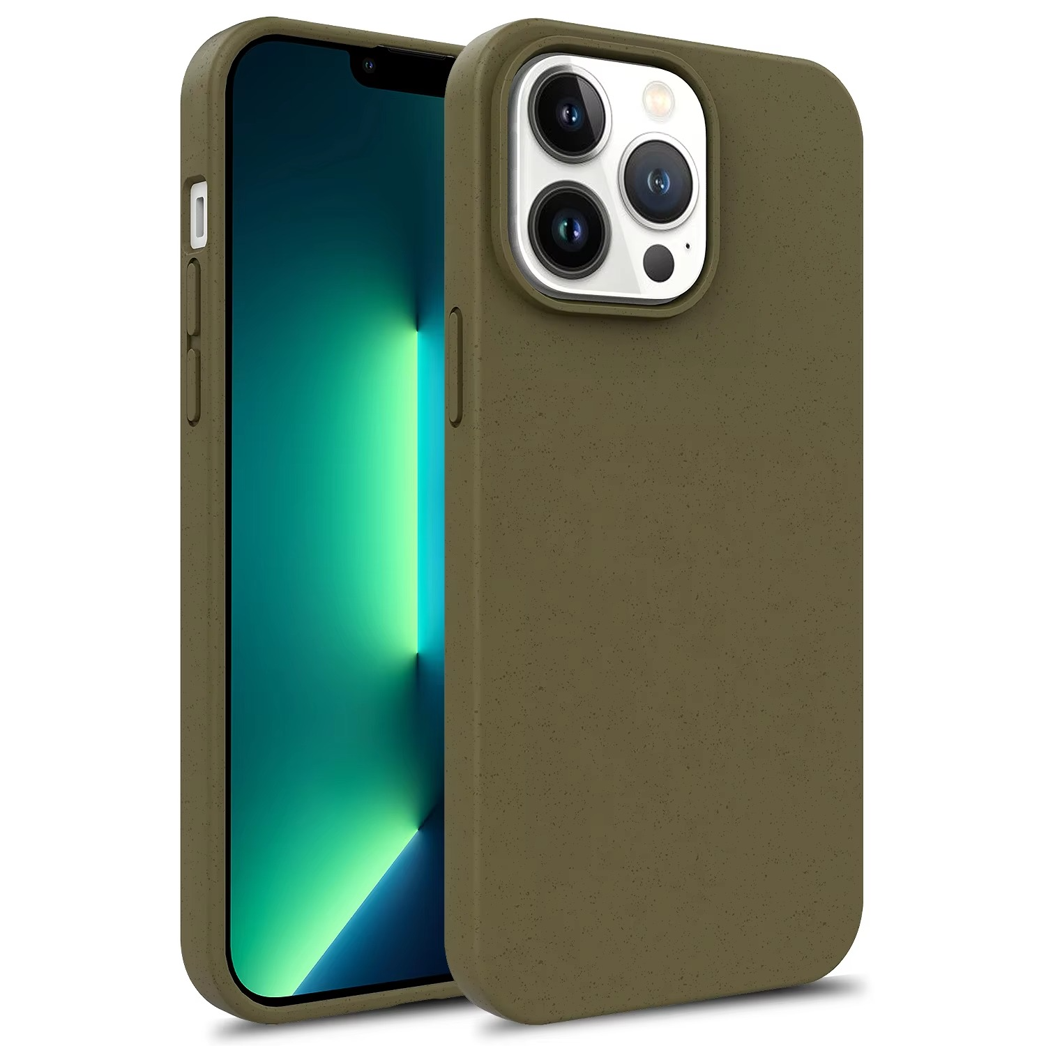 Premium Apple iPhone Case, MagSafe Compatible, Camera Lens and Screen Protection, Ultra Thin, Shockproof, Magnetic, Full All Around Protection, Eco Wheat Silicone Cover
