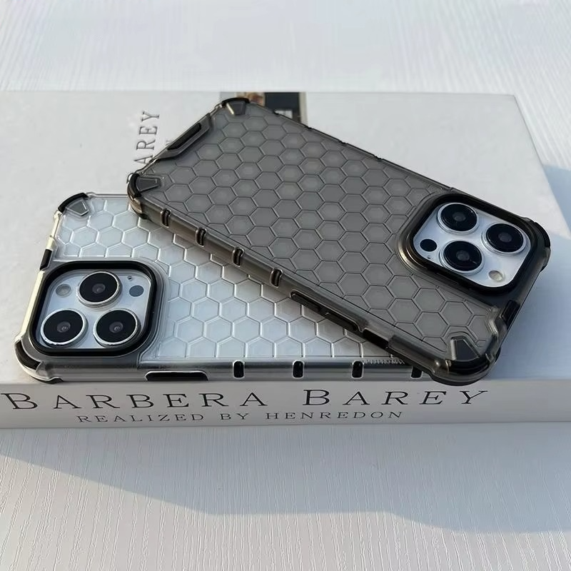 Robust Apple iPhone Case, MagSafe Compatible, Camera Lens and Screen Protection, Ultra Thin, Shockproof, Magnetic, Full All Around Protection, Honeycomb Armor Clear Cover