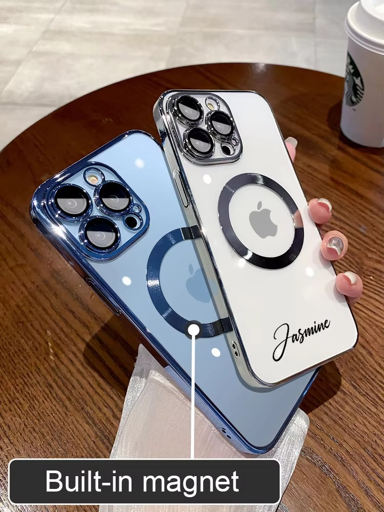 Luxury Apple iPhone Case, MagSafe Compatible, Camera Lens and Screen Protection, Ultra Thin, Shockproof, Magnetic, Full All