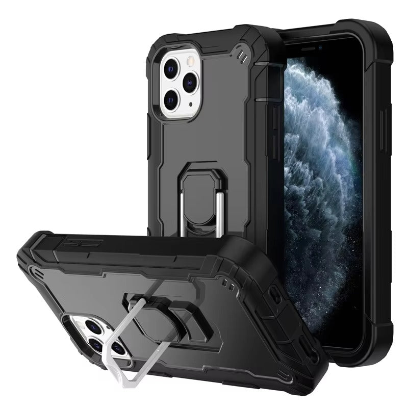Robust Apple iPhone Case, MagSafe Compatible, Camera Lens and Screen Protection, Ultra Thin, Shockproof, Magnetic, Full All Around Protection, 360 Armor Kickstand Cover