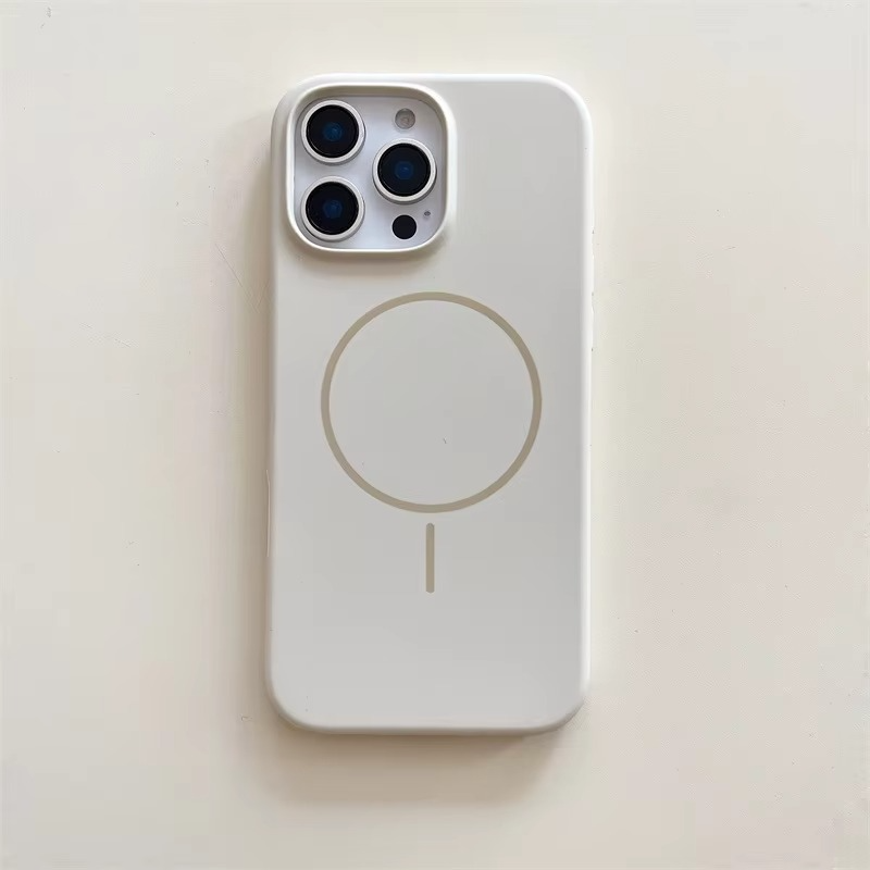 Luxury Apple iPhone Case, MagSafe Compatible, Camera Lens and Screen Protection, Ultra Thin, Shockproof, Magnetic, Full All Around Protection, Smooth Ring Silicone Cover