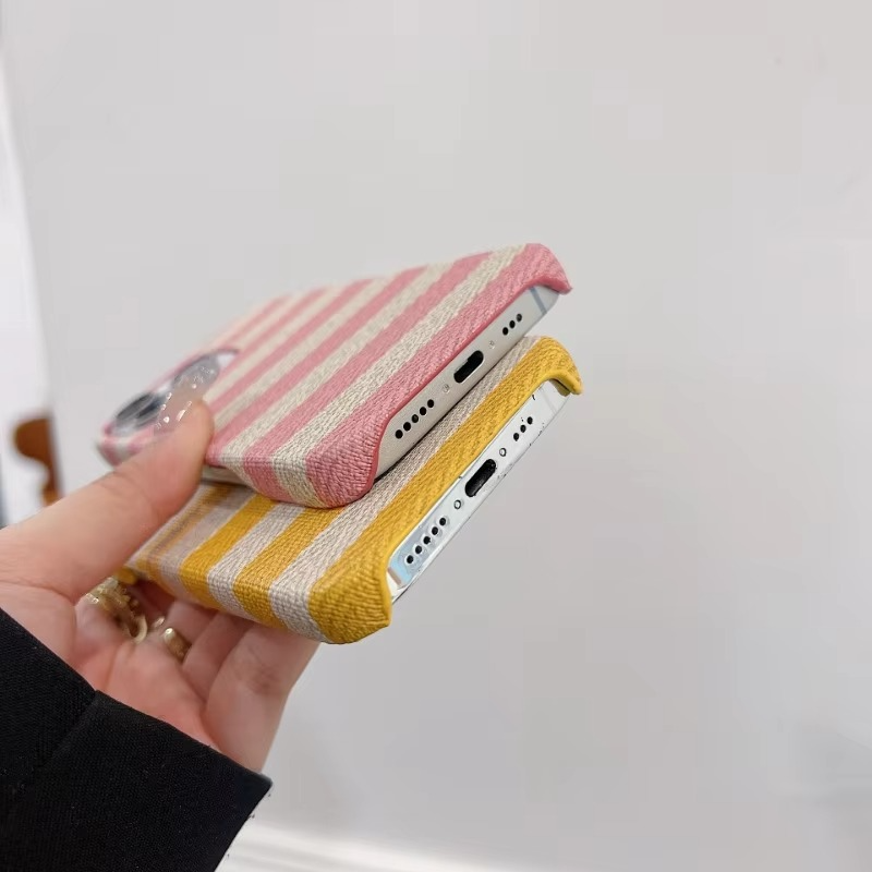 Premium Apple iPhone Case, MagSafe Compatible, Camera Lens and Screen Protection, Ultra Thin, Shockproof, Magnetic, Full All Around Protection, Canvas Stripe Fabric Cover