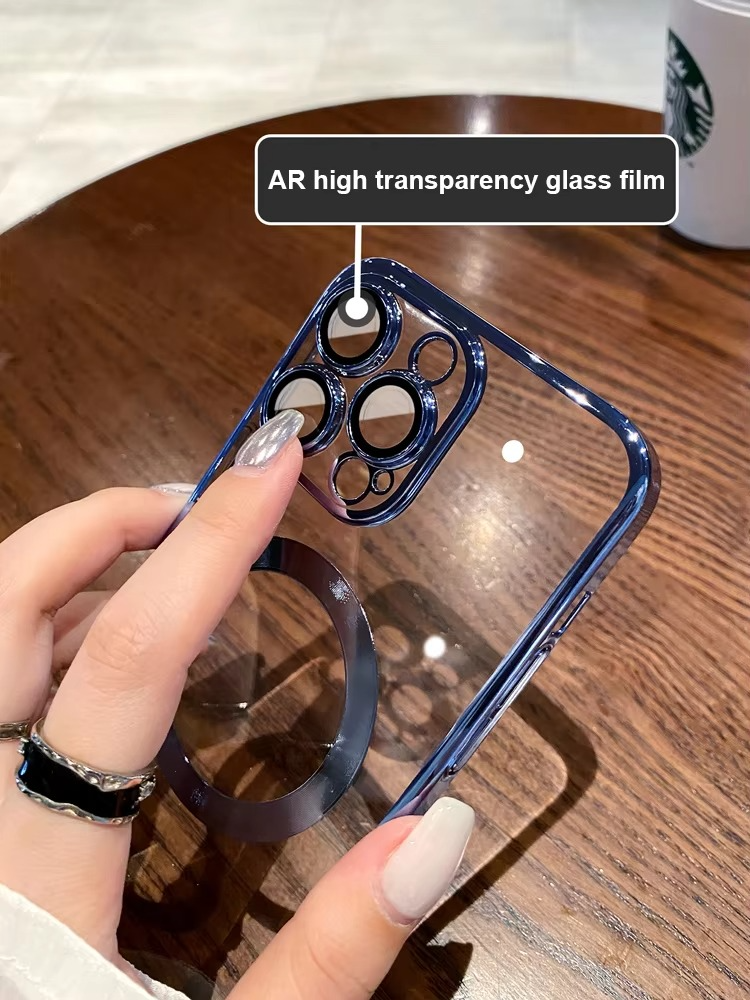 Luxury Apple iPhone Case, MagSafe Compatible, Camera Lens and Screen Protection, Ultra Thin, Shockproof, Magnetic, Full All