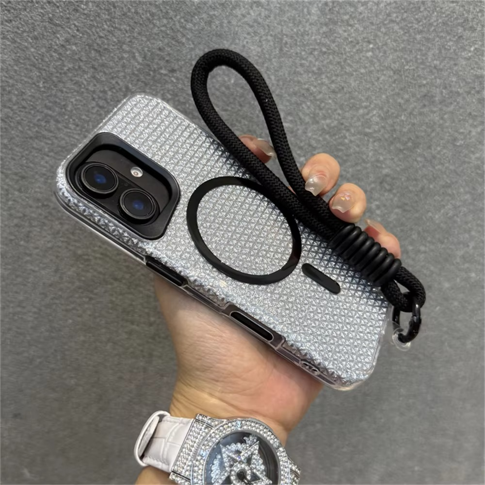 High Quality Apple iPhone Case, MagSafe Compatible, Camera Lens and Screen Protection, Ultra Thin, Shockproof, Magnetic, Full All Around Protection, Colorful Glitter Cover