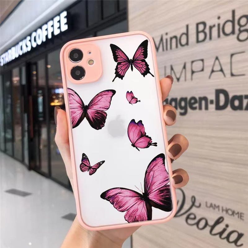 Luxury Apple iPhone Case, MagSafe Compatible, Camera Lens and Screen Protection, Ultra Thin, Shockproof, Magnetic, Full All Around Protection, Clear Butterfly Soft Cover