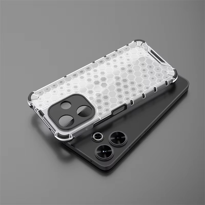 Robust Apple iPhone Case, MagSafe Compatible, Camera Lens and Screen Protection, Ultra Thin, Shockproof, Magnetic, Full All Around Protection, Honeycomb Armor Clear Cover