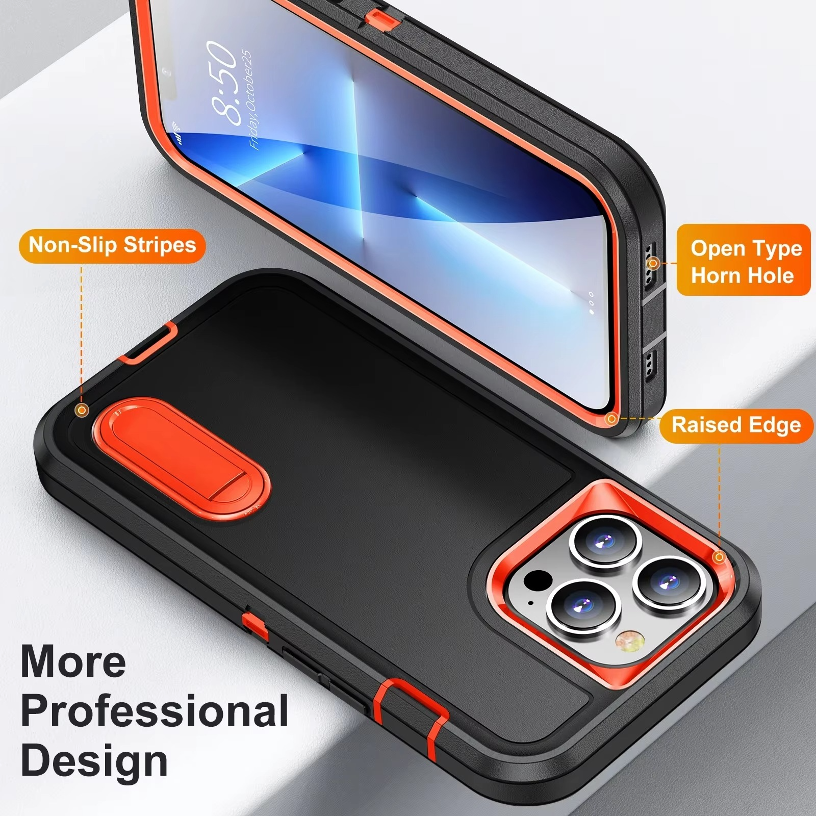 Luxury Apple iPhone Case, MagSafe Compatible, Camera Lens and Screen Protection, Ultra Thin, Shockproof, Magnetic, Full All Around Protection, Dustproof Armor Stand Cover